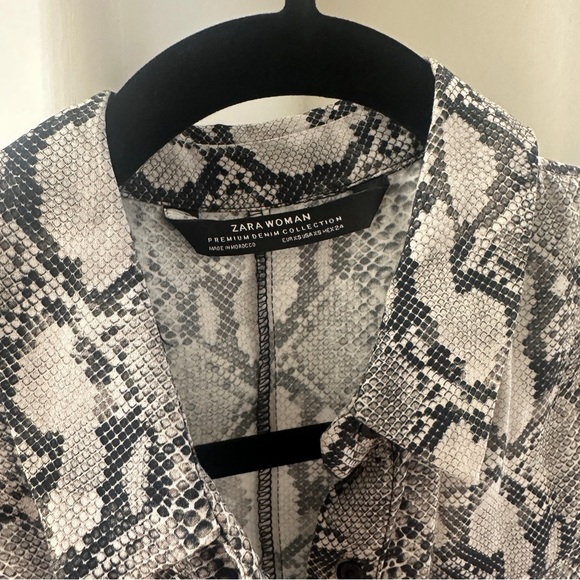 LIKE NEW ZARA Snake Python Animal Print Maxi Dress XS Blogger / Viral Favorite - Picture 6 of 6